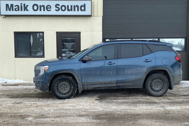 2025 GMC Terrain with professional window tint in North Bay